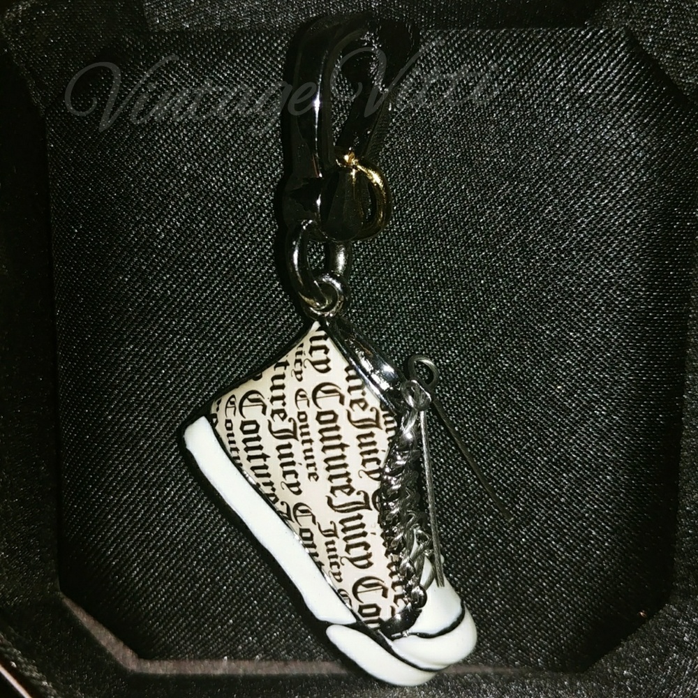 Juicy Couture Black & White Sneaker Charm